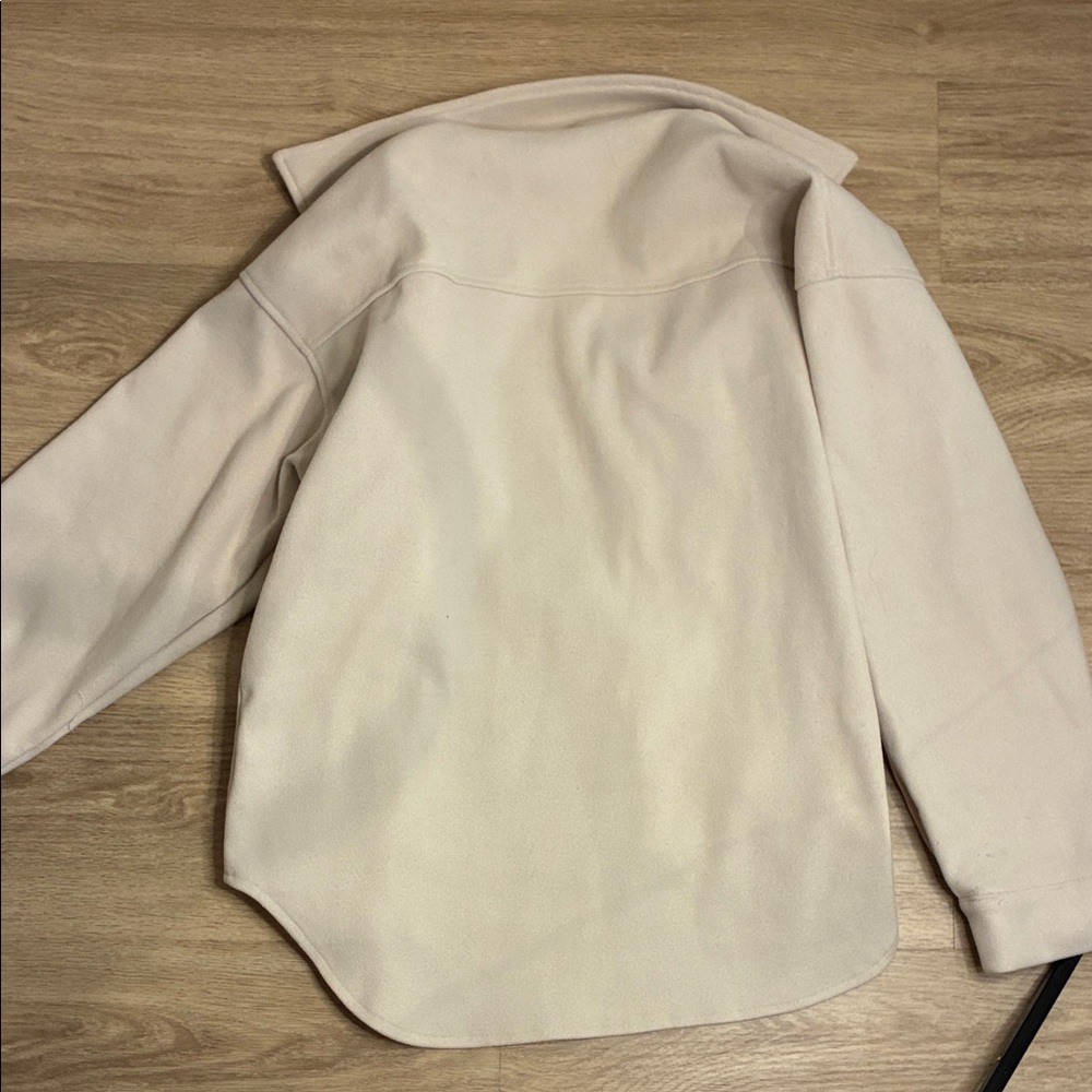 Cream Button-Up Light Jacket - Picture 4 of 4